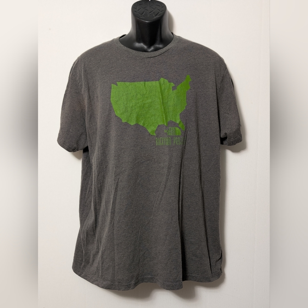 Men's The North Face Backyard USA Gray T-shirt Size XL